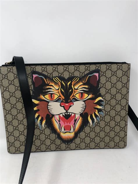 gucci clutch tiger|Gucci clutch women.